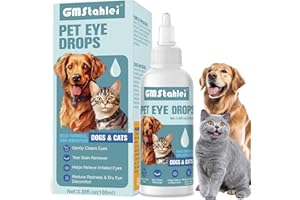 Pet Eye Drops for Dogs & Cats – Soothe Eye Infections,Allergies, Relieve Dogs Cats Dry Eyes Pink Eyes,Eye Wash for Pet Cleani