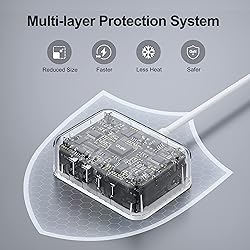USB C Charger Block, 45W 4 Port USB C Fast Charging