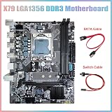 Lodokdre X79 Motherboard LGA1356 2x DDR3 ECC REG M.2 NVME SATA3.0 Gaming view 5