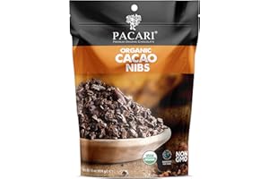 Pacari Raw Cacao Nibs | Organic, Pure & Sugar Free Chocolate Chips Alternative |Keto, Vegan, Non-GMO & Gluten Free | Perfect for Healthy Snacks | 16oz