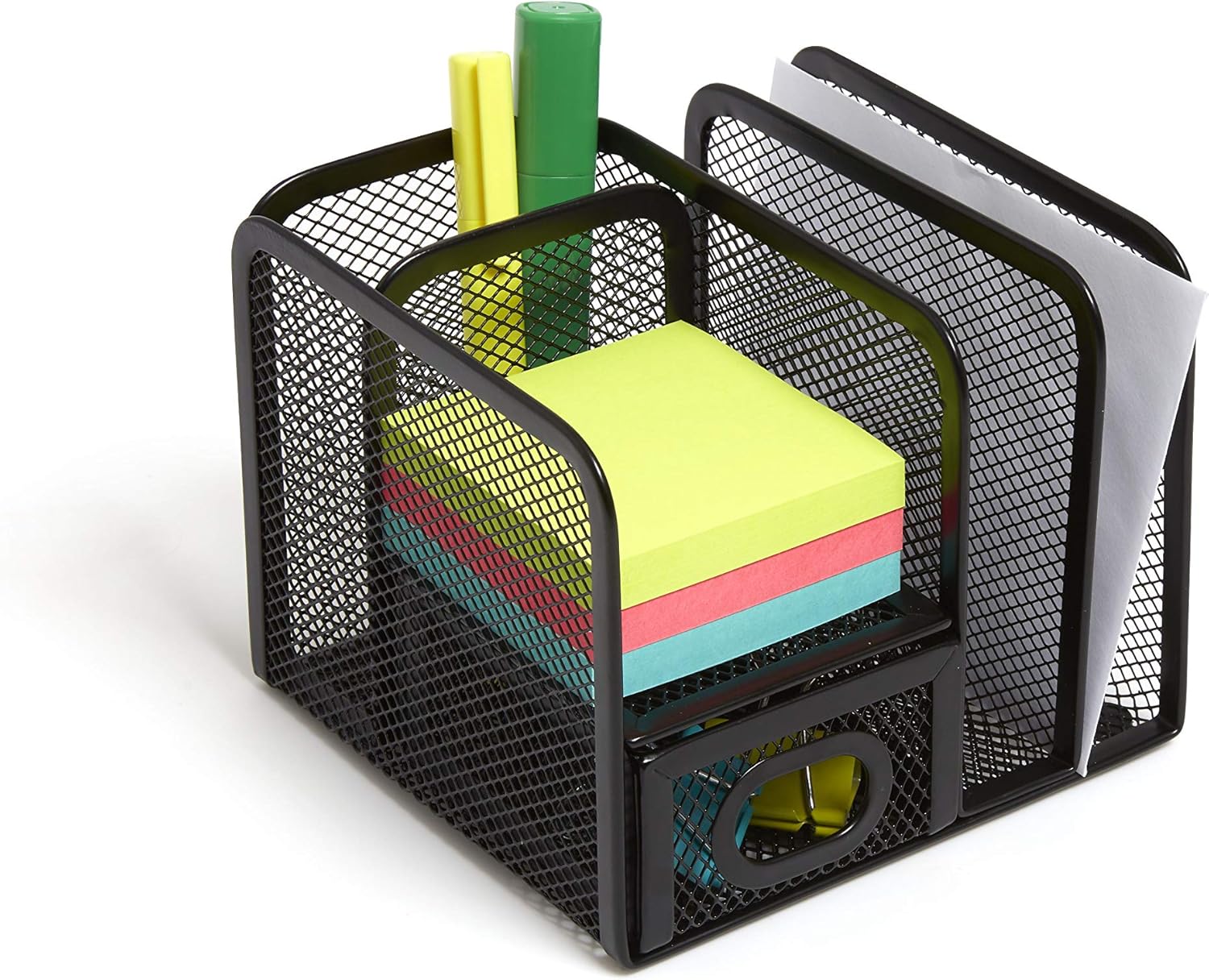 MyOfficeInnovations 24402461 5 Compartment Wire Mesh