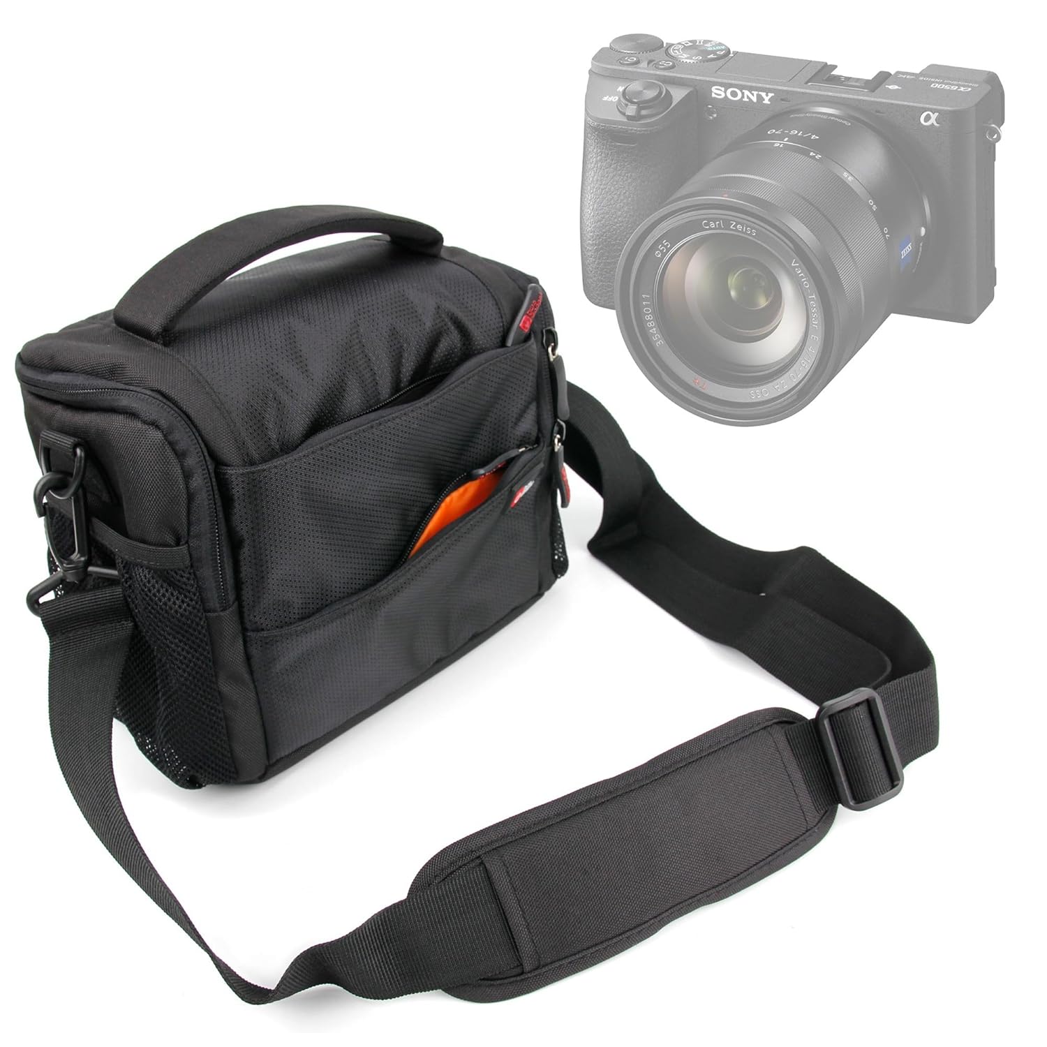 DURAGADGET Bandolera con Compartimentos para Cámara réflex Digital ...