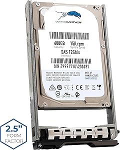 600GB 15K SAS 12Gb/s 2.5" HDD for Dell PowerEdge Servers | Enterprise Hard Drive in G13 Tray | Compatible with 4HGTJ FPW68 400-AJRF 0Y06G3 Y06G3 400-AJSB 0KXPGD KXPGD 400-AJRT 9528M