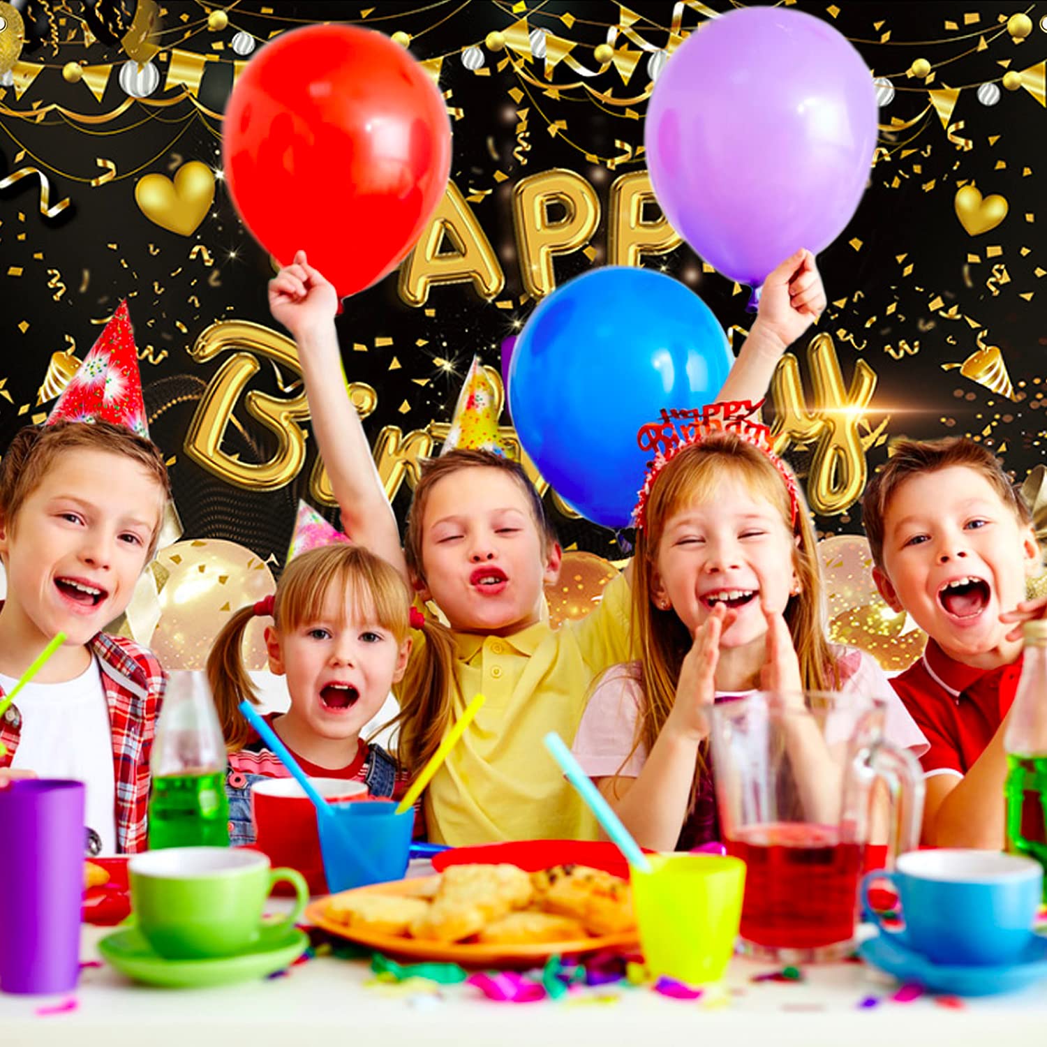 Happy Birthday Backdrop Banner - Image 3