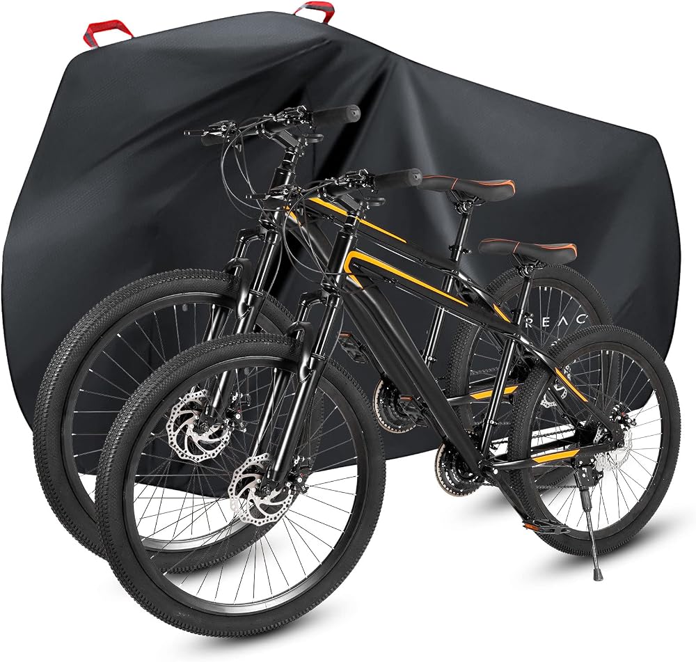 Faireach Bike Cover for 2 Bikes Waterproof UV Resistant 78.7x43.3x33.5 in