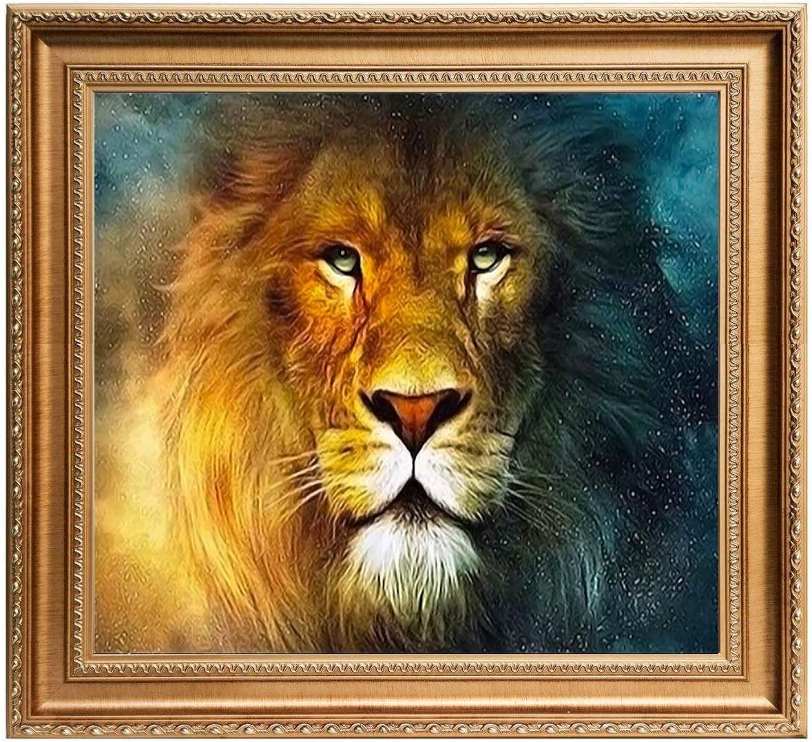 Amazon Basuwell 5dダイヤモンド絵画 ダイヤモンドステッチ フルダイヤモンドアート カラービーズストーン絵画 ダイヤモンドクロスステッチ 手芸キット 刺繍 キット 手作り モザイクアート 動物 ライオン 刺しゅうキット 通販