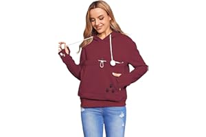 Kei Tomlison Unisex Big Pouch Hoodie Long Sleeve Pet Cat Dog Holder Carrier Sweatshirt