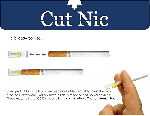Cut-Nic 8 Hole Easy Draw Disposable Cigarette Filters - (1200 Filters)  Including 4 Travel Cases in Kenya