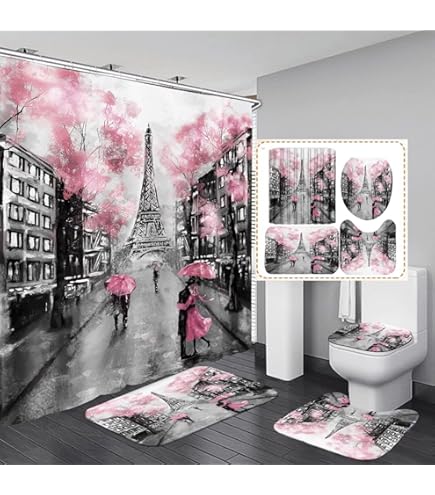 Riyidecor Cortina De Ducha Blanca Juego De Cortinas De Ducha Modernas Con Textura De Mármol En
