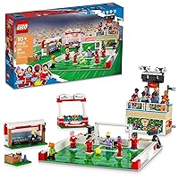 LEGO Icons of Play Soccer Toy, Detailed Building Set for Girls and Boys with 15 Minifigures, Also Includes a Field, Stand and Working Scoreboard, Soccer Gift for Fans and Kids Ages 10 and Up, 40634 LEGO Icons of Play Soccer Toy, Detailed Building Set for Girls and Boys with 15 Minifigures, Also Includes a Field, Stand and Working Scoreboard, Soccer Gift for Fans and Kids Ages 10 and Up, 40634