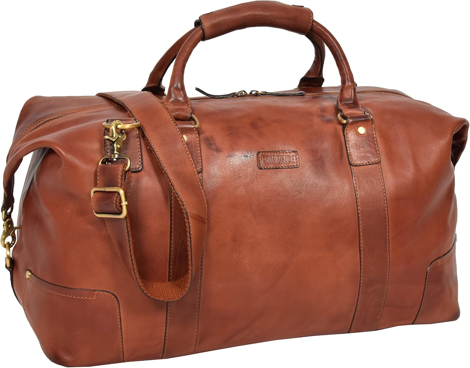 soft leather holdall