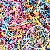 Easter Crinkle Cut Paper Shred Filler for Gift Baskets Box Bags 1/2 LB, Shredded Paper Grass for Bridesmaid Engagement Wedding Valentine's Day Mother's Day Easter Christmas Holiday Packaging Wrapping WUINOID