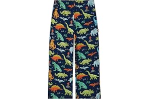 EASWEET Bamboo Viscose Toddler Boys Wide Leg Pajama Pants Elastic Waist Pajama Bottom with Pockets