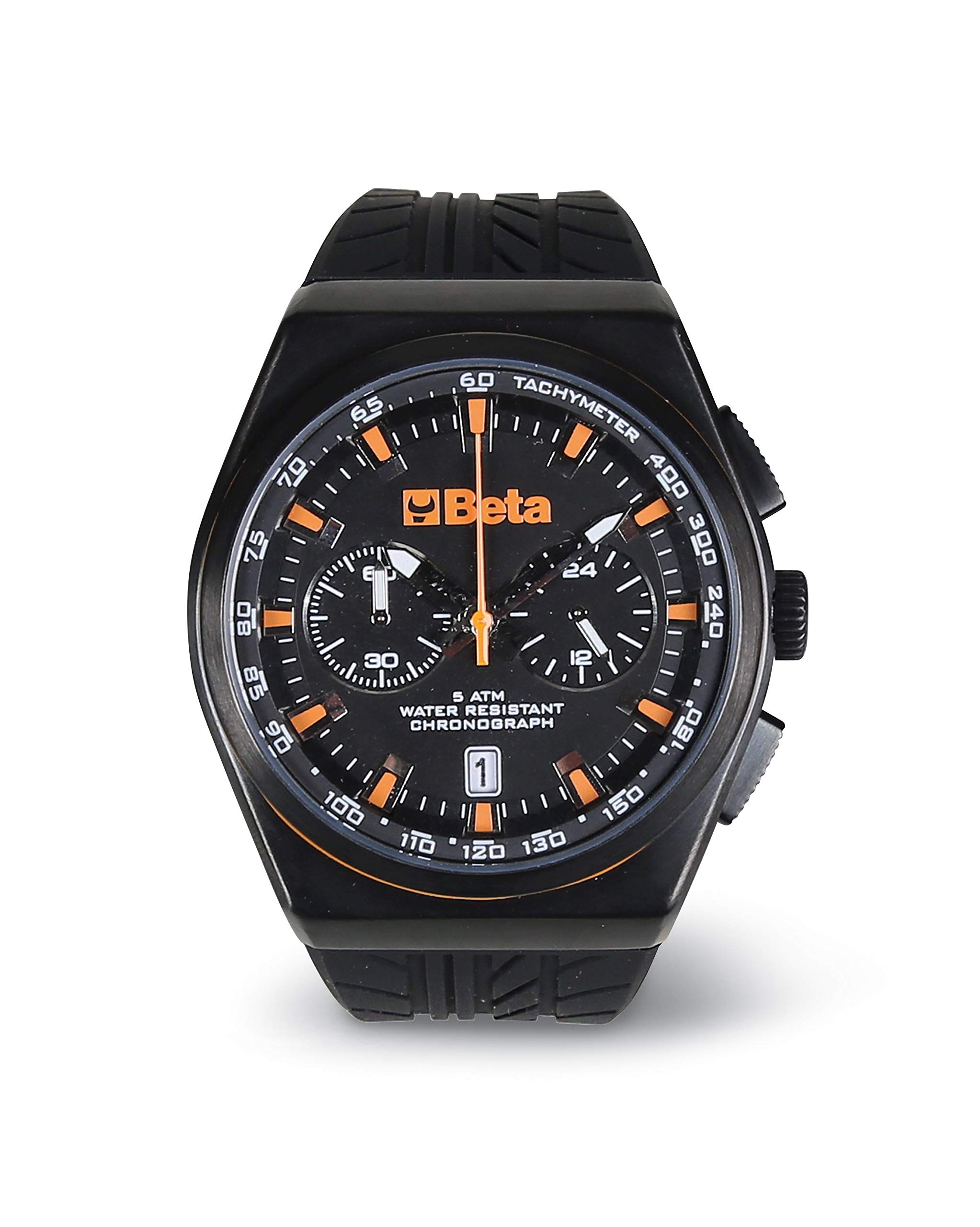 Chronogafo. Stainless Steel case. Water Resistant 5ATM. Silicone Strap