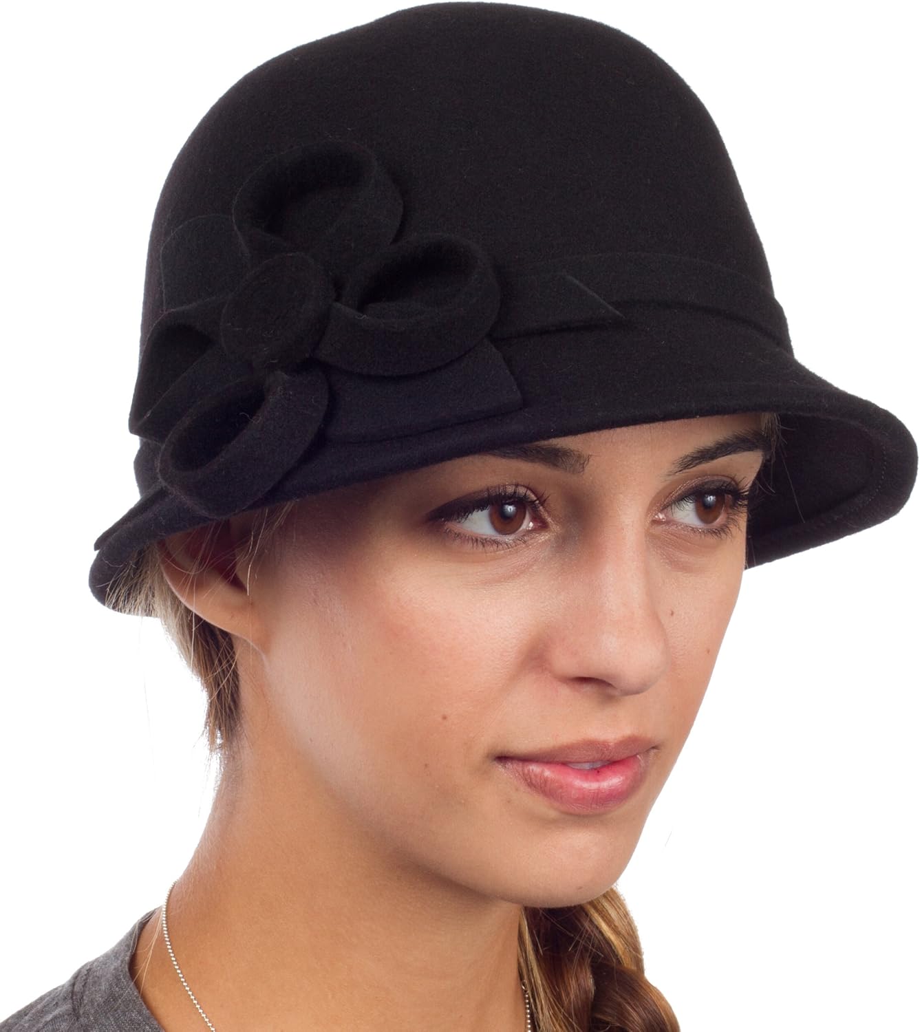 women's wool cloche hat