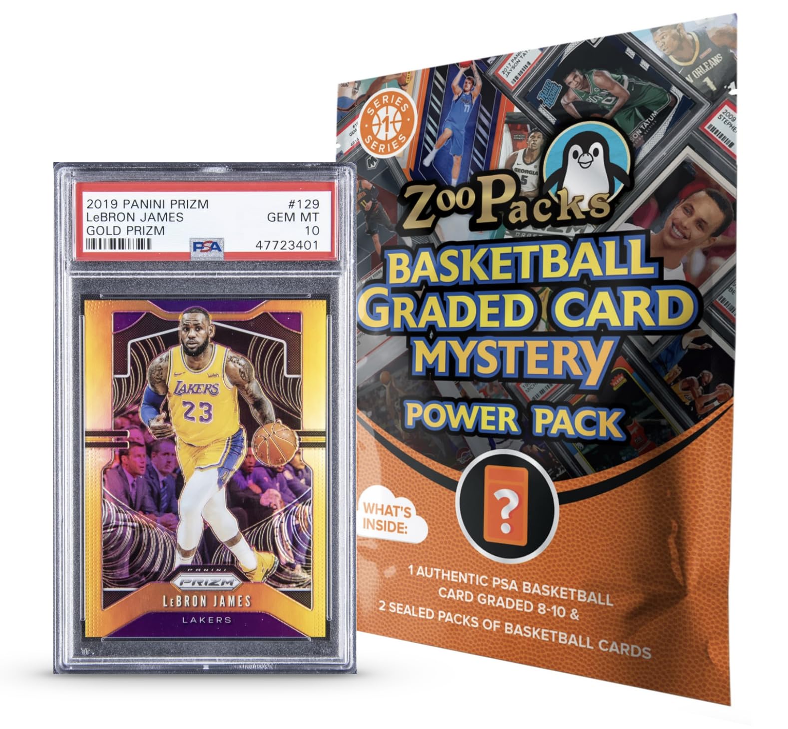 Photo 1 of Zoo Packs NBA Basketball PSA Graded Card Mystery Power Pack - Amazon Exclusive