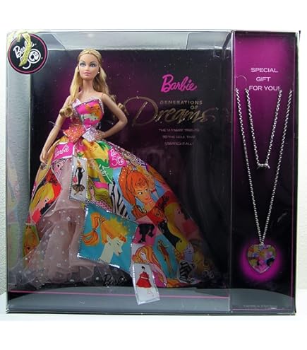 Amazon.com: Barbie 50th Golden Anniversary 1945-1995 Porcelain