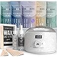 Tress Wellness Waxing Kit for Brazilian Wax - Easy to Use For Sensitive Skin - Digital Display, Black & White