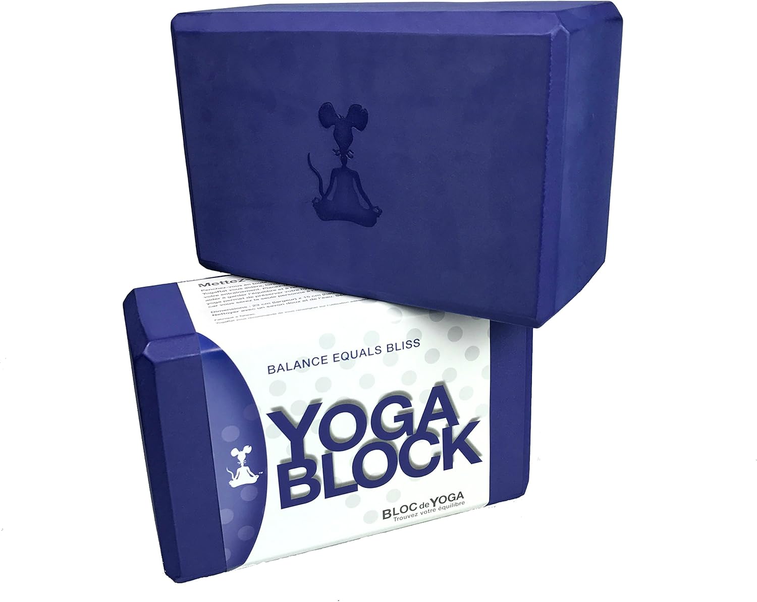 YogaRat Yoga Blocks One or Two Block Sets, Solid or Two Tone Color