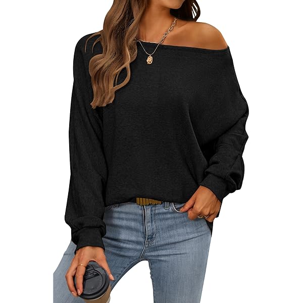 Amazon.com: RoseSeek Women's Off The Shoulder Sweatshirts