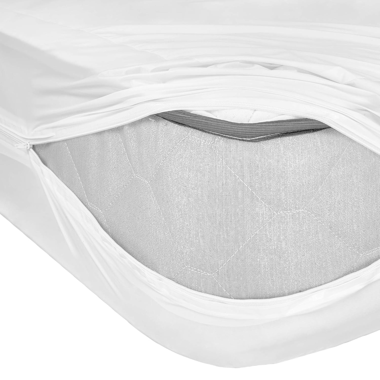 Abstract Vinyl Mattress Protector Zipper Closure Style White (33" X 75") eBay