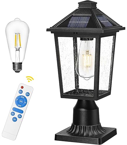 thumbnail image 2 of Kemeco Solar Post Light ST4338Q - Black Cast Aluminum Outdoor LED Lamp With Pier Mount 2 of 11