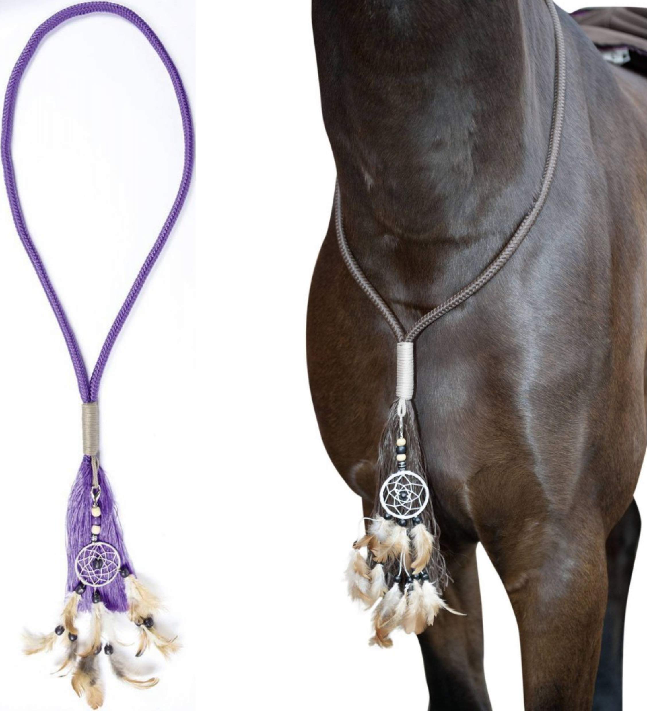 HKM 4057052241802 Neck Ring for Horses 3600 Lilac 120 cm