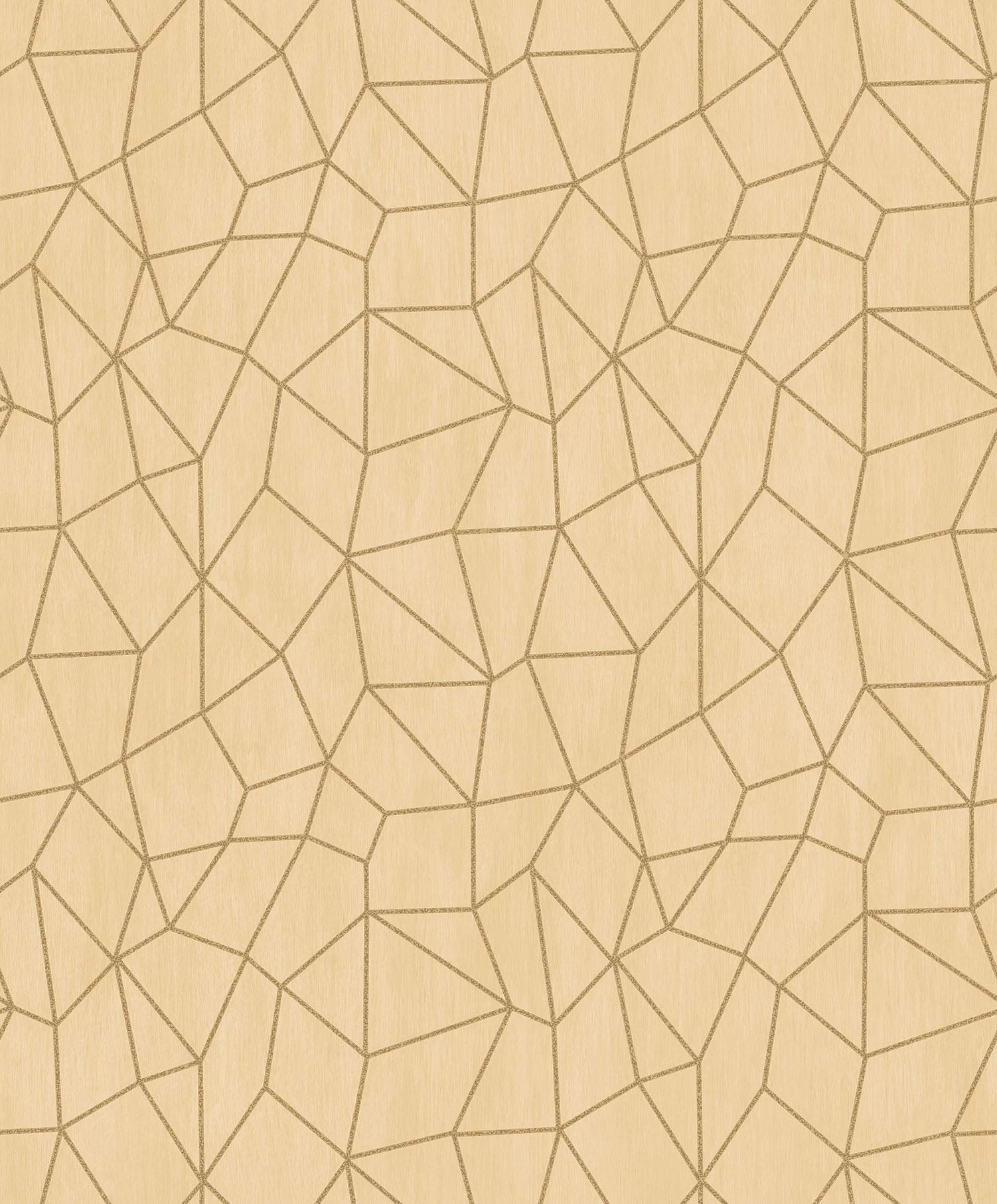 Galerie G67703 Special FX Glitter Web Design Wallpaper, Yellow/Gold, 10m x 53cm