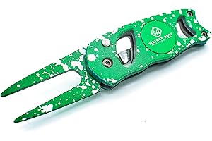 ViKtory Golf Apparel Switch Blade Style Precision Divot Tool – Chaos Edition - Compact & Lightweight - Foldable - Pop-Out Spring Action - Color Matched Magnetic Ball Marker