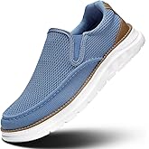 Mens Casual Loafers Slip-on Boat Mesh Walking Shoes Business Oxfords Sneakers Work Comfortable Lightweight Soft Sole