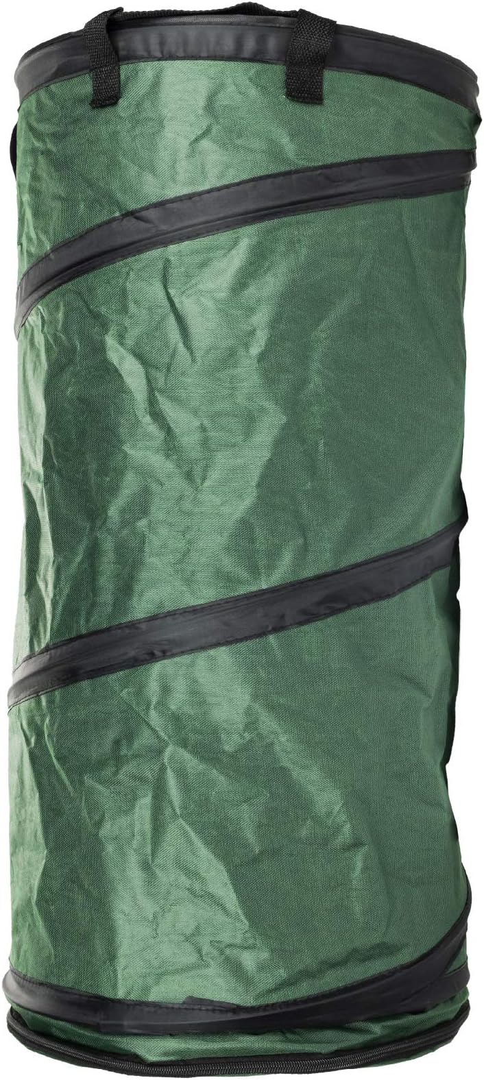 EXCELLO GLOBAL PRODUCTS Pop-Up Trash Can Portable Waste Container Outdoor Garbage Garden Yard Leaf Bin Collapsible Utility Bag (12.8" x 26")