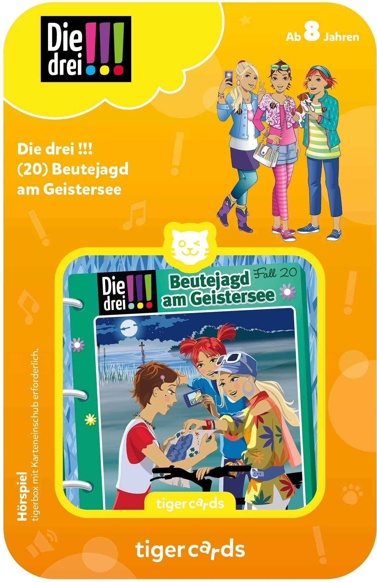 tigermedia tigercard Die Drei !!! Episode 20 Beutejagd am Geistersee Detective Girls Adventure tigerbox Audio Box Kids Radio Plays Audio Books Music
