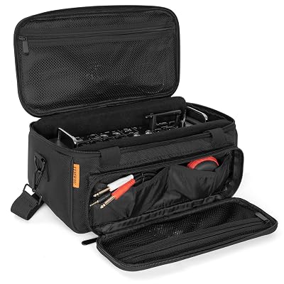 ITHWIU Padded Mixer Carry Bag Fits Behringer X-AIR Series Mixers( XR12,XR16,XR18), L 14.6" x W 7.5" x H 6.7" Black