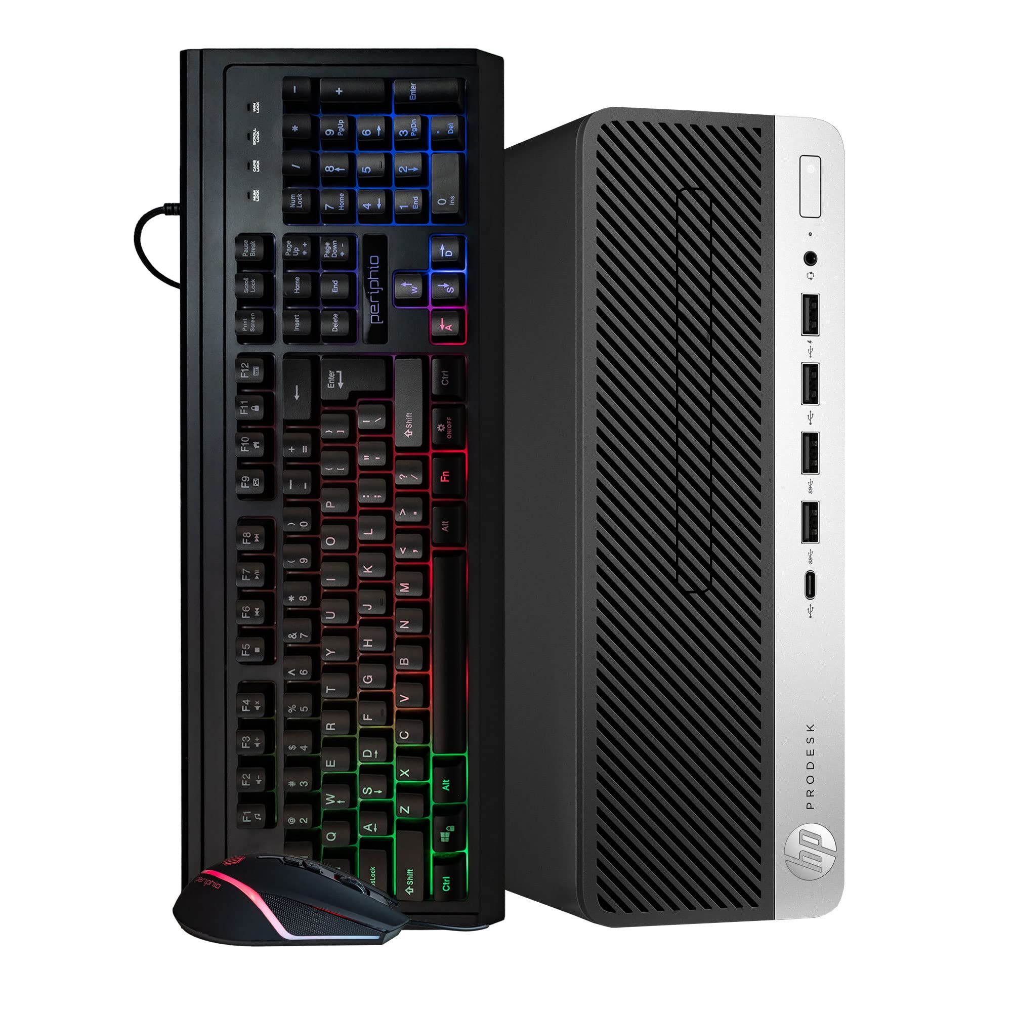 HP ProDesk 600 G4 Desktop Computer PC | Hexa Core Intel i5 (3.0GHz) | 16GB DDR4 RAM | 500 GB SSD Solid State | Windows 11 | RGB Keyboard & Mouse | Home or Office PC.