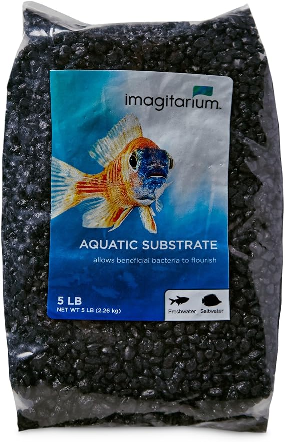 black gravel aquarium