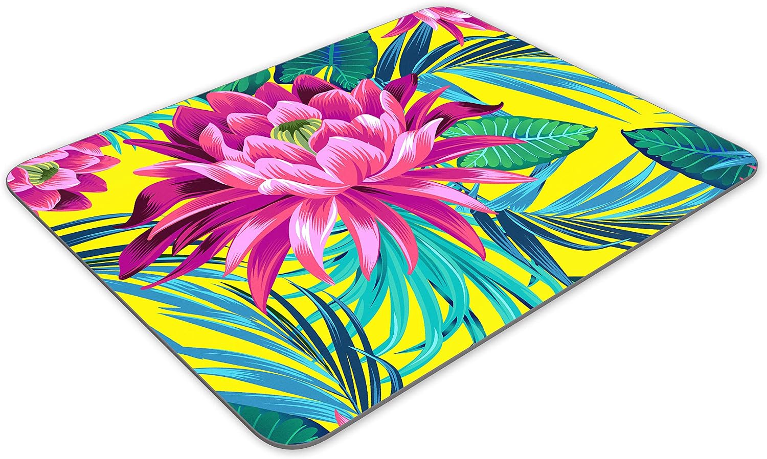 Destination Vinyl Ltd Beautiful Tropical Flower Mouse Mat Pad - Palm Leaf Pink Computer PC #14722, Multicolor - Image 4