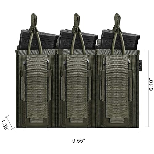 Tactical Double/Triple Magazine Pouch – MOLLE Compatible – For Pistol & Rifle Mags – New 11 thumbnail image