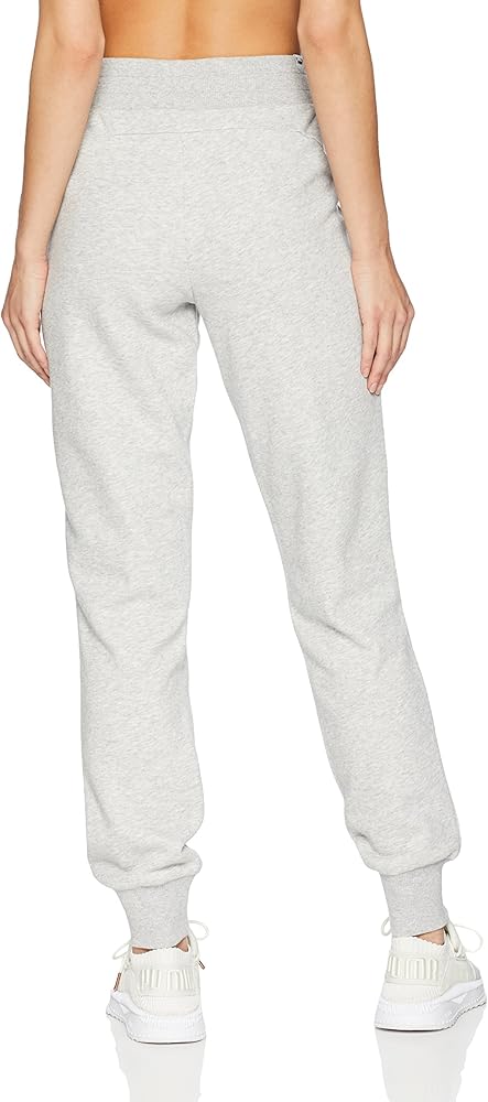 puma essentials skinny fit joggers in grey