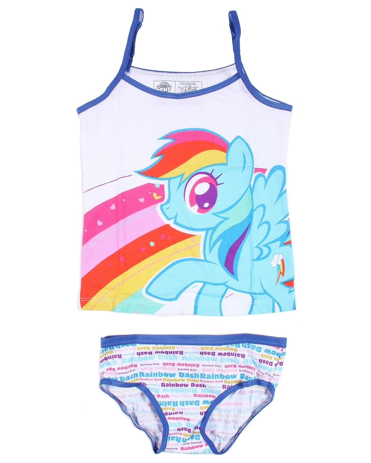 My Little Pony Girls 2 Piece Rainbow Dash Underwear Set (8