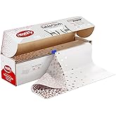 Neatiffy Disposable Plastic Table Cloth Roll | Waterproof Tablecloth | Table Cover for Picnic, Party, Banquet, Birthdays, Weddings (White Rosegold-dot, 54 inches X 100 feet)