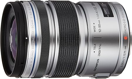 Amazon Olympus ミラーレス一眼 レンズ 防塵 防滴 電動ズーム Ed 12 50mm シルバー M Zuiko Digital Ed12 50mmf3 5 6 3 Ez Slv カメラ用交換レンズ 通販