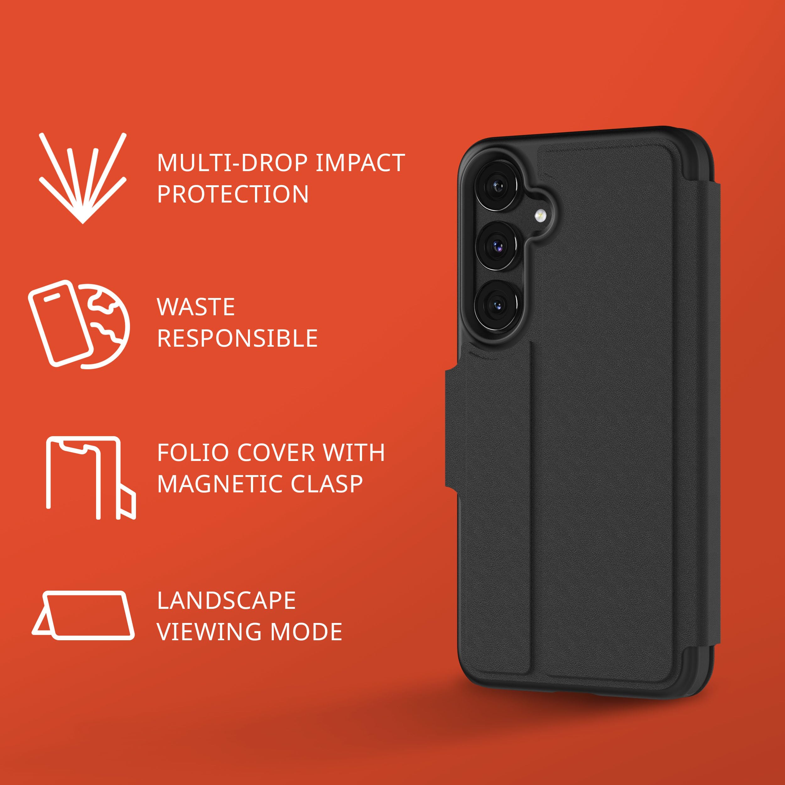 Tech21 EvoLite Wallet for Samsung S24 - Black