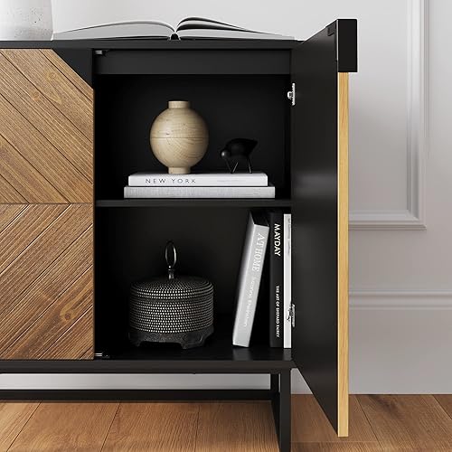 Nathan James Enloe Modern Sideboard Buffet Storage Accent Cabinet - Main Image
