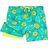 UMELOK Boys Swim Trunks with Compression Liner Toddler Bathing Suit