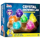 JOVA Klever Kits Crystal Growing Lab- 7 Color Crystal Growing Kit with Light-Up Base, Educational Toys Birthday Gift for Boys and Girls, Science Kits for Kids Ages 8-12