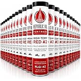 Republic Oil Premium Red #2 EP2 Lithium Complex Multi-Purpose Grease Tubes 4 Boxes / 40x14oz &ndash; Extreme Pressure Water Resistant Grease Tube for Wheel Bearings, Chassis, Automotive &amp; GC-LB Made in USA