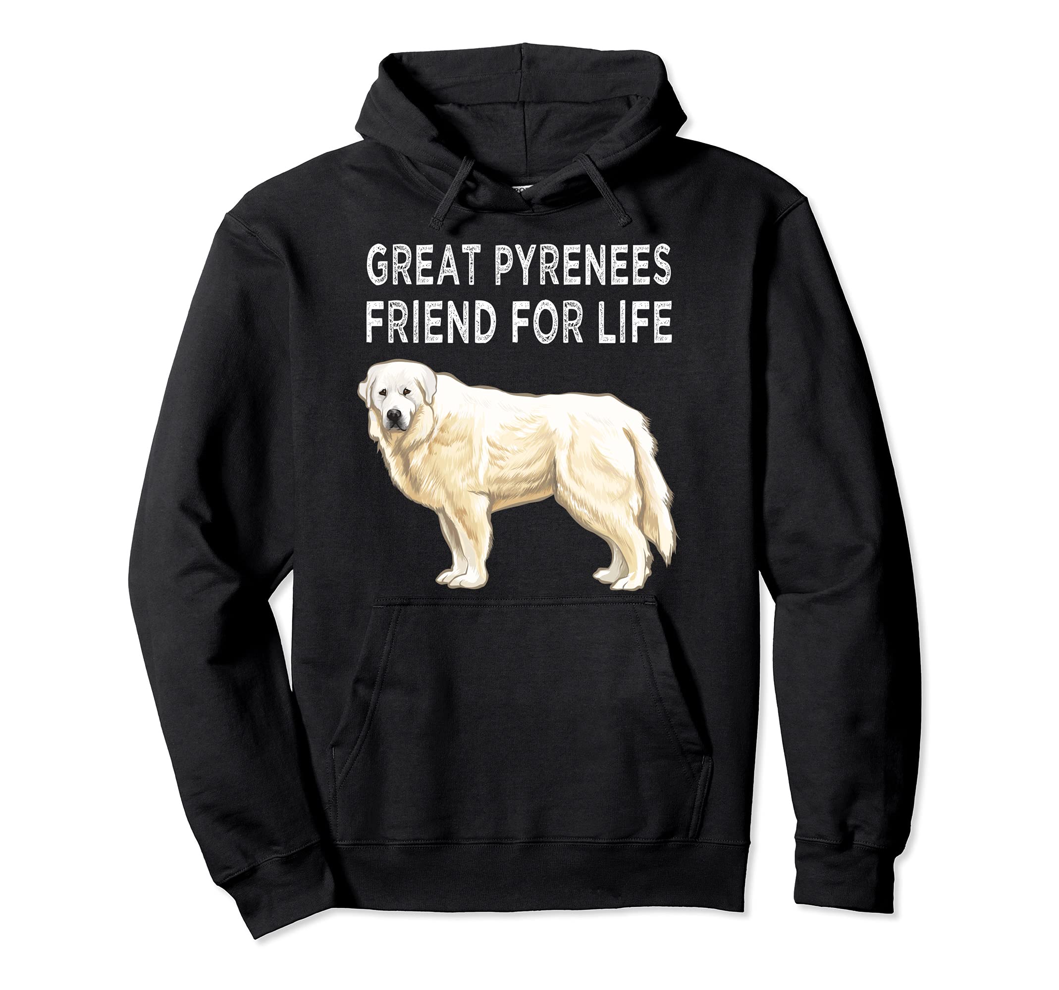 Great Pyrenee Friend For Life Dog Friendship Pullover Hoodie