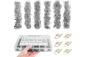 HGNVGZ [3000PCS] Plastic Welder Staples,Hot Staples for Automotive Plastic Repair Machine Welding with Storage Box 6 Types,Plastic Welder Staples Welding Staples Repair Tool Kit for All Cars (Multi Styles)