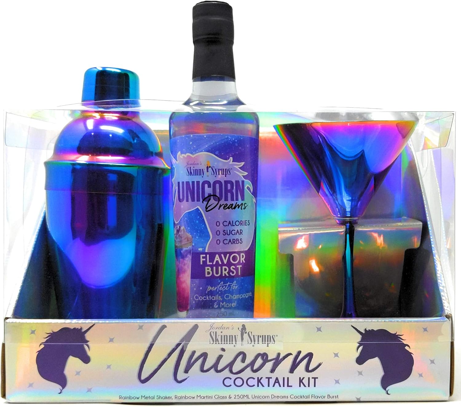 Jordan's Skinny Syrups Unicorn Cocktail Kit Gift Set