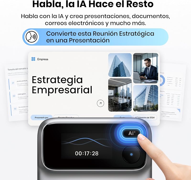Action Pro Grabadora de Voz IA, Grabadora Profesional con Agente IA — foto 2 de 8